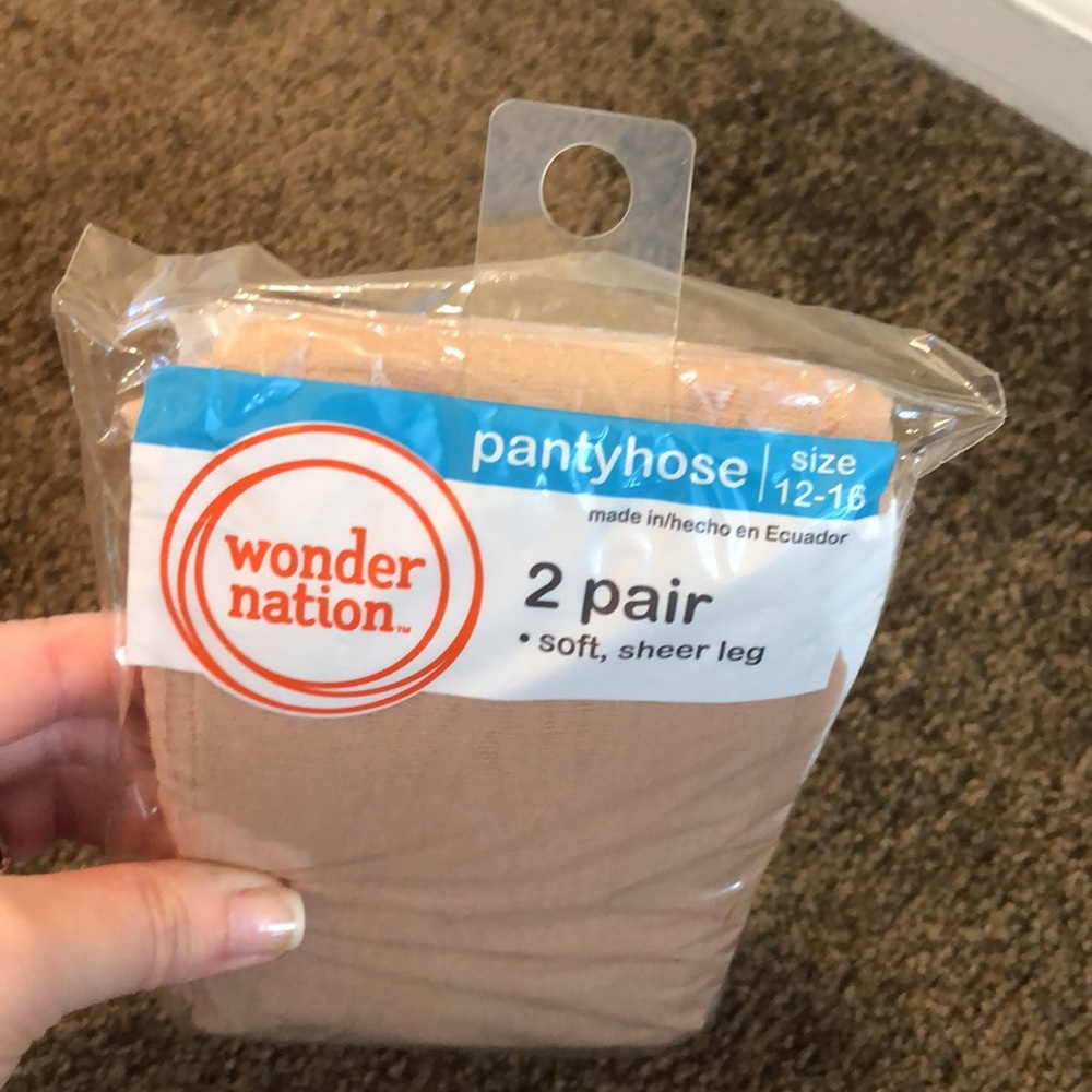 Beige pantyhose kids size 12-16 - Picture 2 of 3